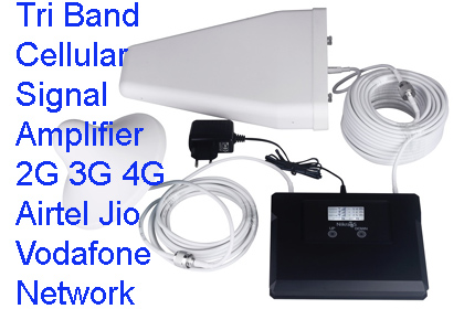 Tir Band Cellular Signal Amplifier Airtel Vodafon Idea 3G 4G
